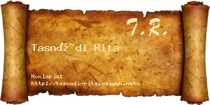 Tasnádi Rita névjegykártya